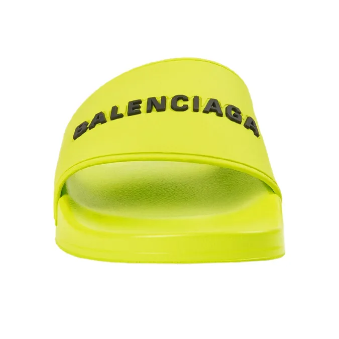 Balenciaga Pool Slide Lime-2