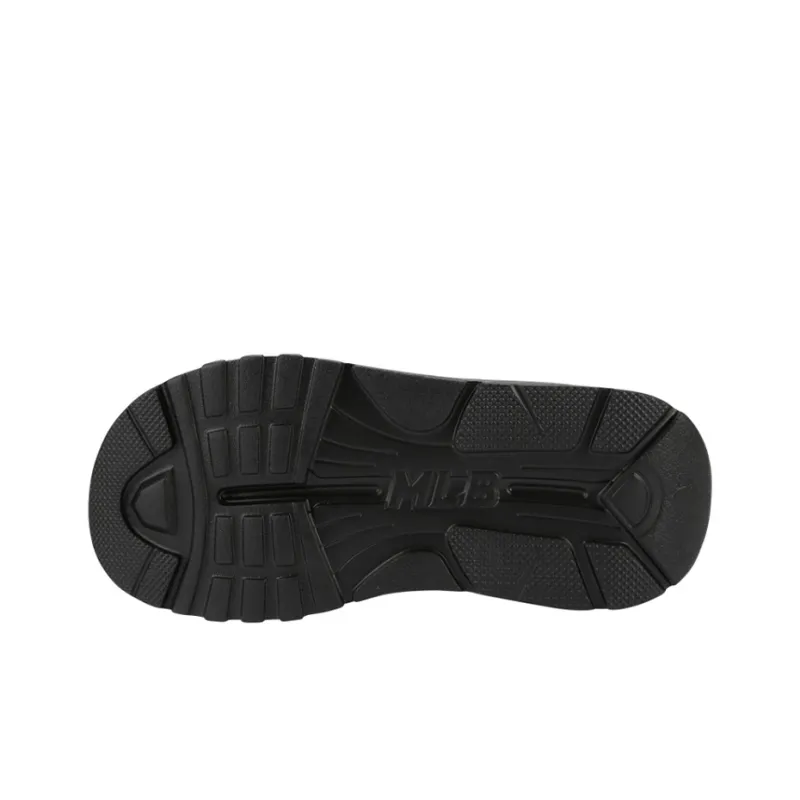 MLB Slipper Rubber Sole Slip Resistant Slide Slippers Unisex Black-5