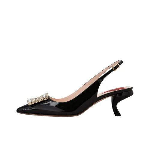 Roger Vivier Virgule Strass Crystal-buckle Pumps