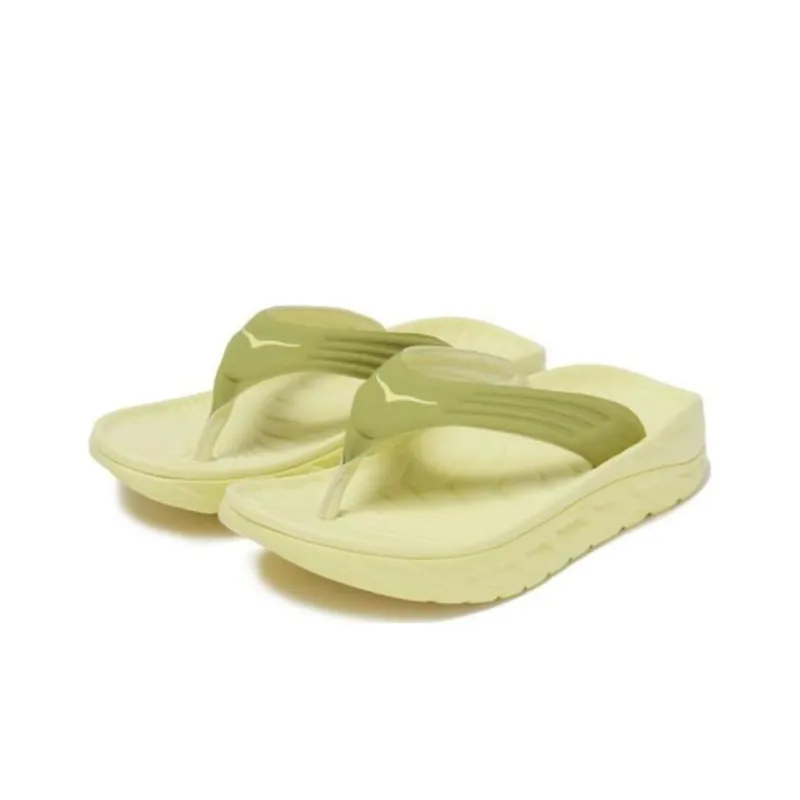 HOKA ONE ONE Ora Recovery Flip Green Moss Celery Root-2
