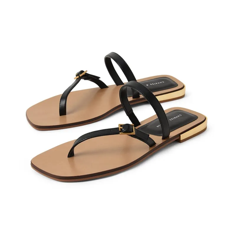 CHARLES&KEITH Slide Slippers Women's Black-3