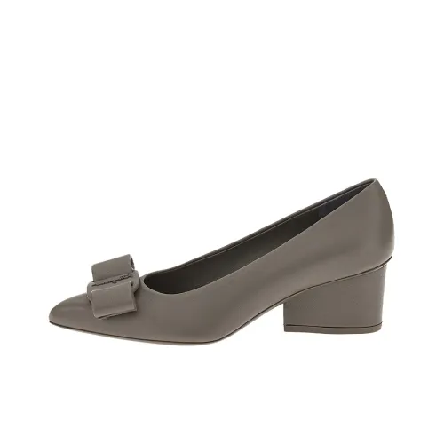 Ferragamo Viva High Heels Women's Dark Gray