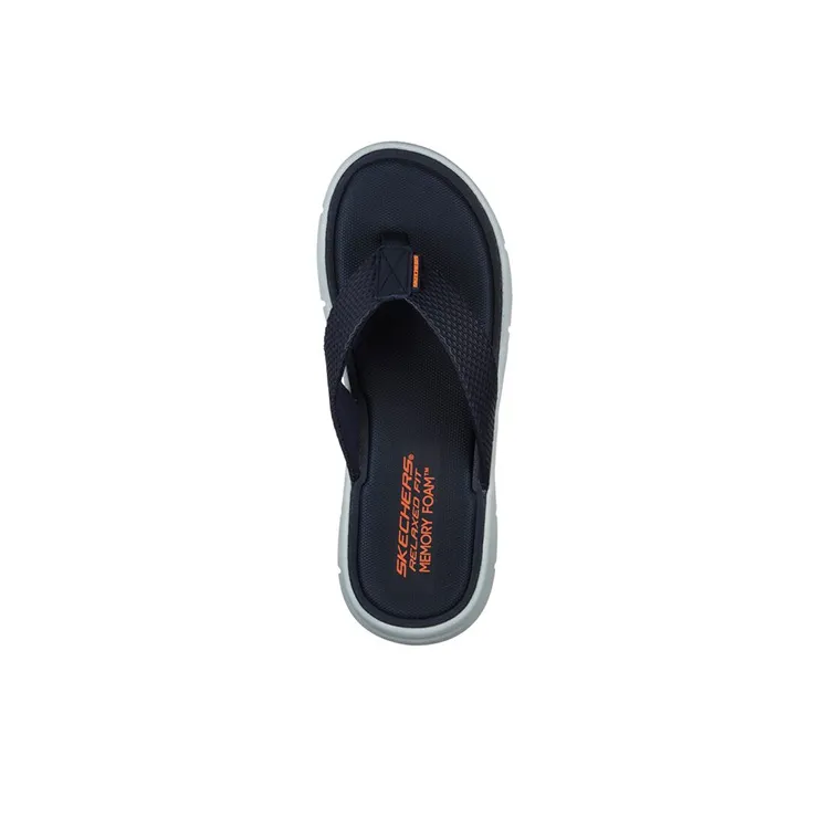 Skechers Relaxed Fit Rubber Sole Quiet Slide Slippers Men's Blue-2