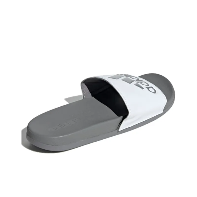 Adilette Adidas Comfort Slides 'White Grey'-3