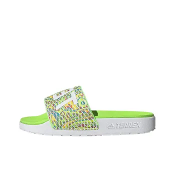 Adidas Adilette Series Slide Slippers Women's Neon Green/White