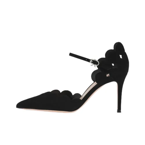 GIANVITO ROSSI Ariana D'Orsay 85mm Suede Pumps