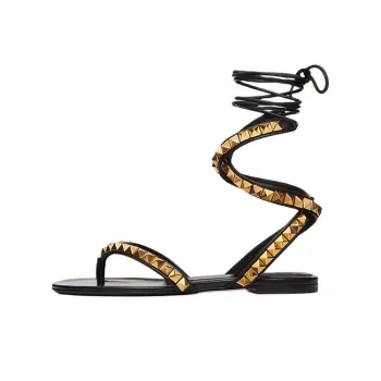 Valentino Rockstud One Strap Sandals Women's Black