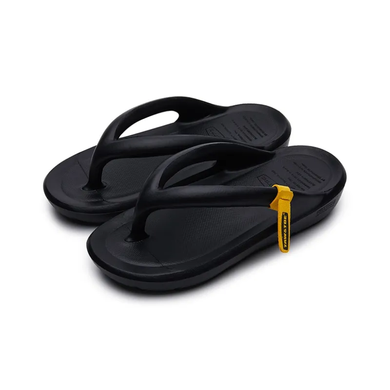 TAW&TOE Quiet Flip Flops Unisex Ink Black-1