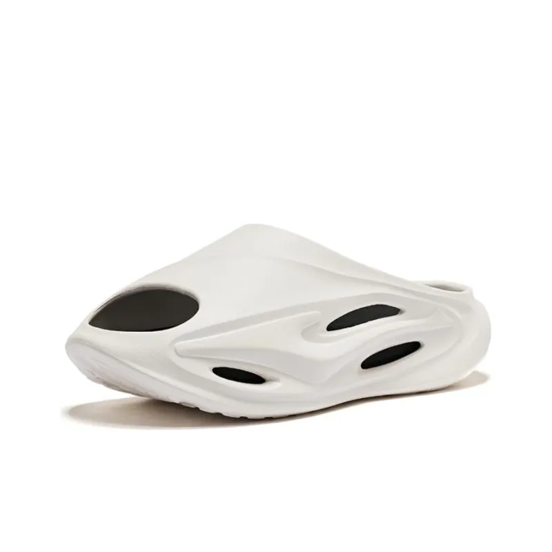 Erke Infinite Lite Slide Slippers Men's Ivory Black-2