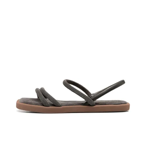 Brunello Cucinelli Monili One-Strap Sandals Women's