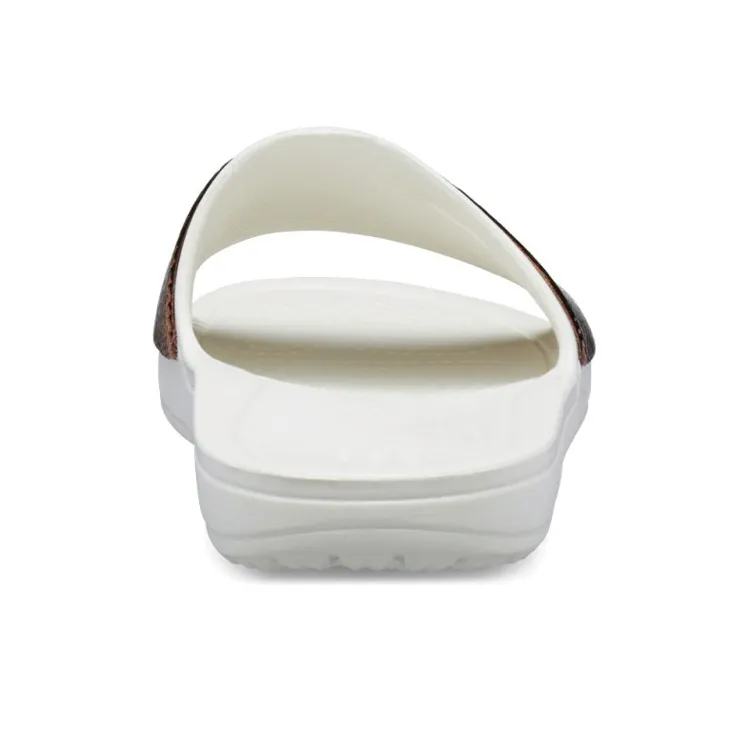 Crocs Sloane Slide Slippers Women's White/Gold-5