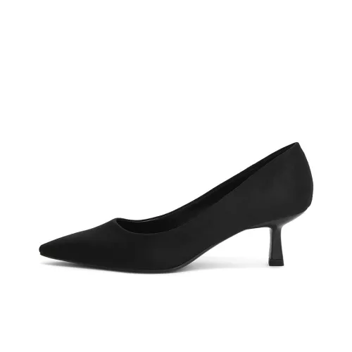 CHARLES&KEITH High Heels Women's Black Textured