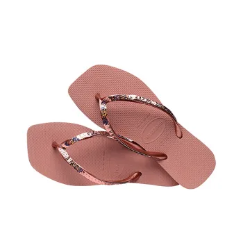 Havaianas Square Header Series Sports Slippers Women's Fan Red