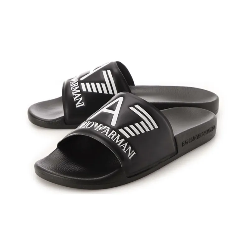 Ea7 EMPORIO ARMANI Logo Embossed Slides-2
