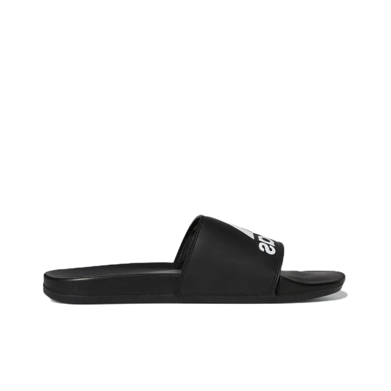 Adidas Adilette Comfort Slides Core Black Cloud White Logo-1