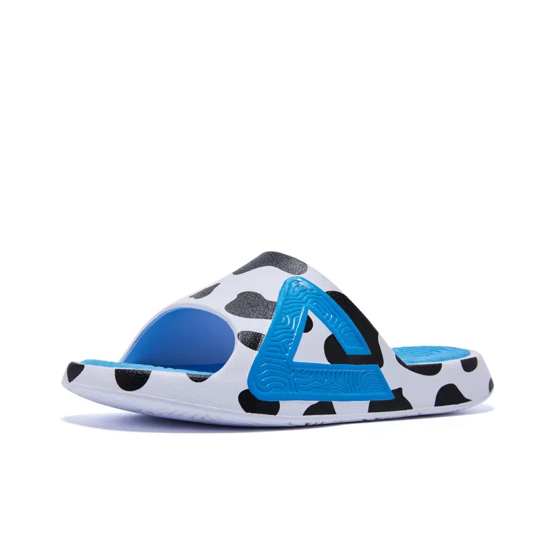 Newok x PEAK Rubber Sole Slide Slippers Unisex White Black-2
