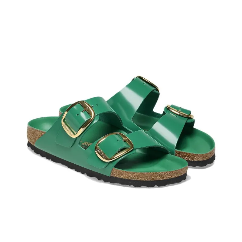 Birkenstock Arizona Big Buckle Slide Slippers Unisex Green-1
