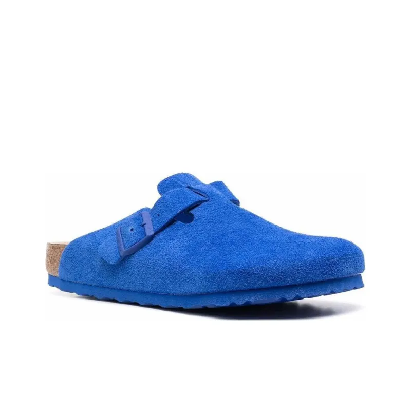 Birkenstock Boston Suede Leather 'Ultra Blue'-2