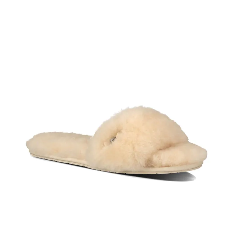 UGG Fluff Slide Stylish Sandals Women's Natural-2