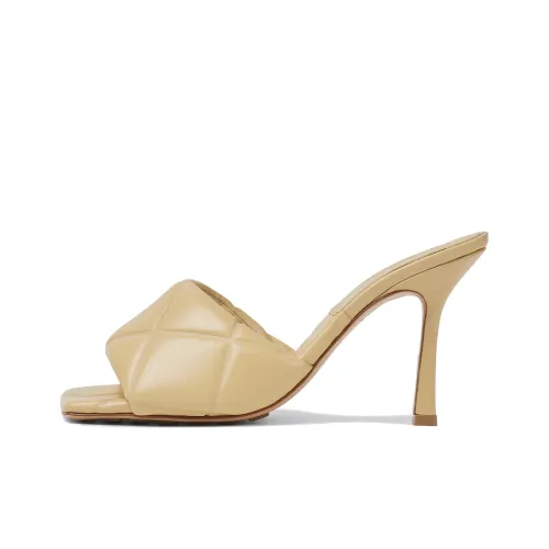 Bottega Veneta Lido Slide Slippers Women's Caramel Color