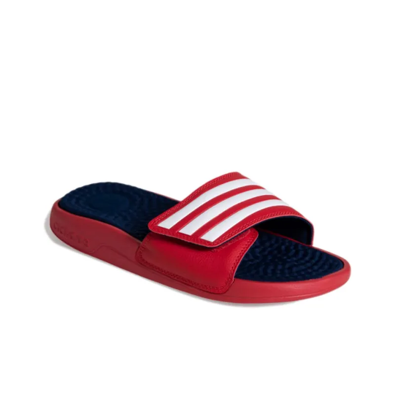 Adidas Adissage Cozy Wear resistant Shoe Red Unisex 'Red White'-2