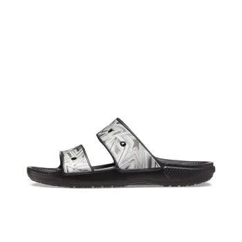 Crocs Slide Slippers Unisex Black/Multicolor Color