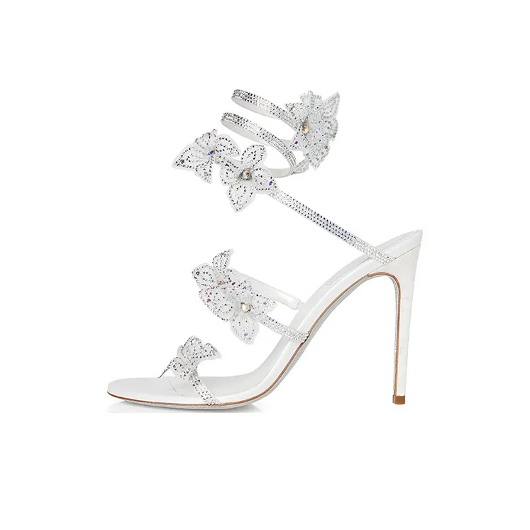 RENE CAOVILLA One Strap Sandals Women's White-0