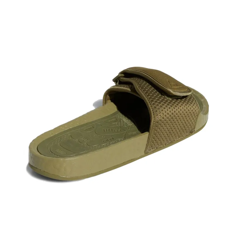 Adidas Boost Slide Pharrell Olive Cargo-3