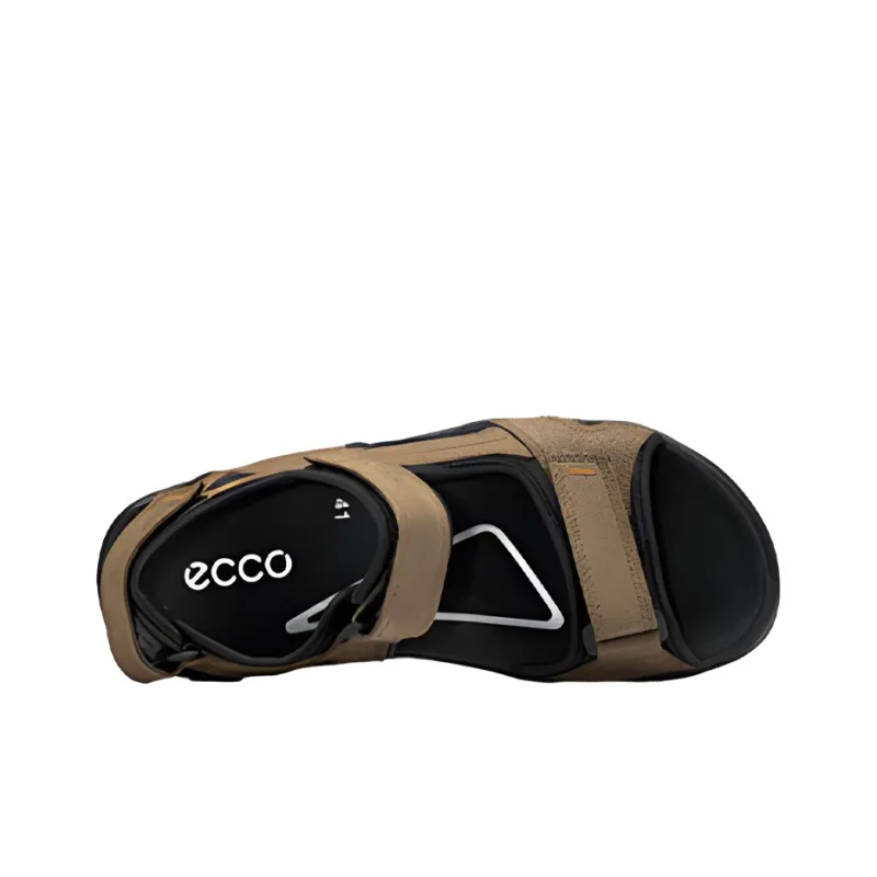 Ecco Beach Sandals Men Brown Black-2