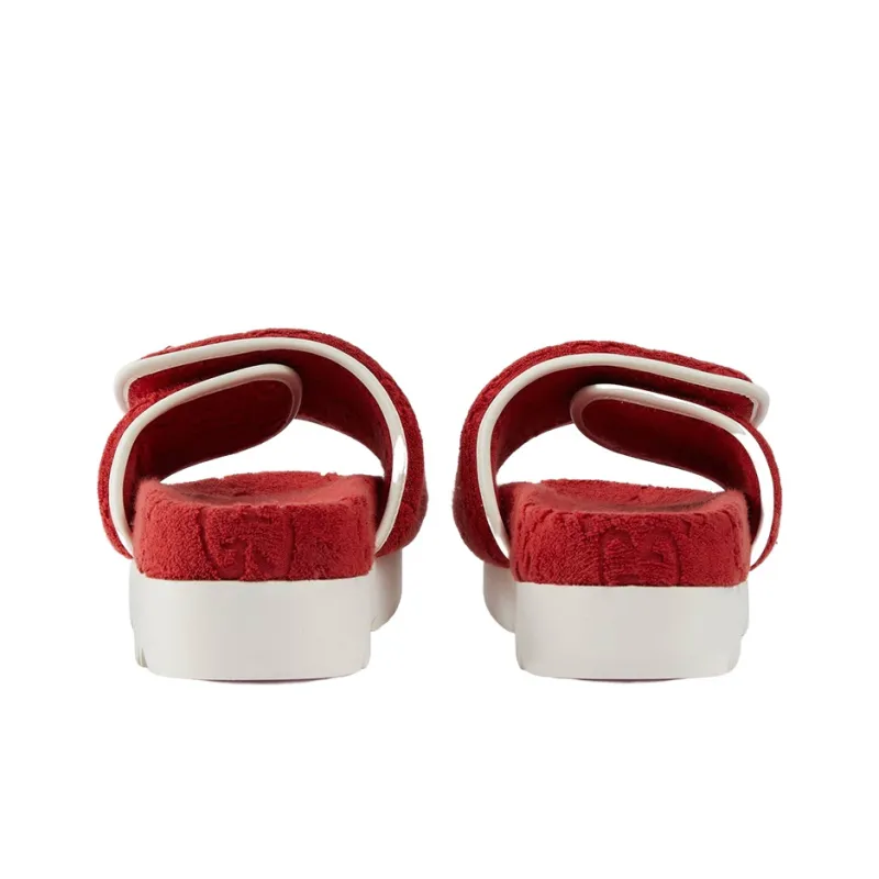 GUCCI Adidas X GUCCI Monogram Slide Red Women's-3