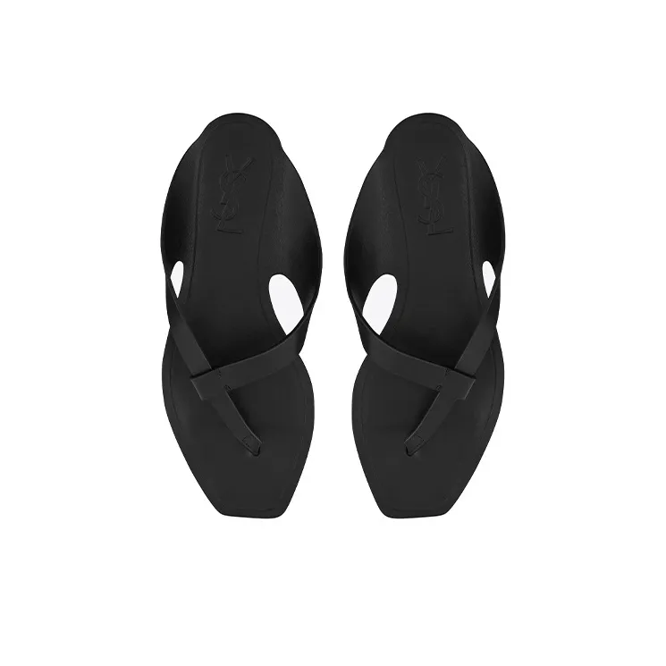 SAINT LAURENT Tower Leather Sandals-3