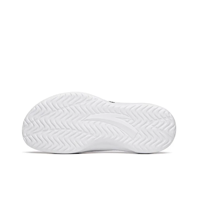 Anta Rubber Sole Slide Slippers Men's Black White-4