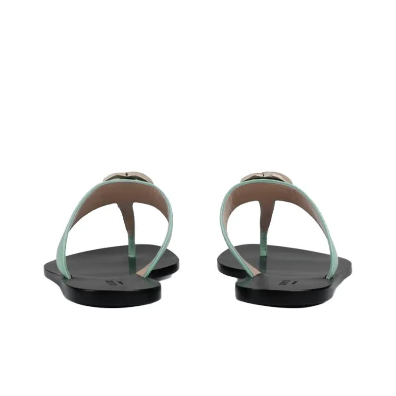 GUCCI GG Stylish Sandals Women's Green-3