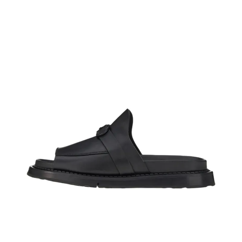 FERRAGAMO GANCINI Slip Resistant Slide Slippers Men's Black-0