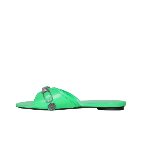 Balenciaga Cagole Slide Slippers Women's Green