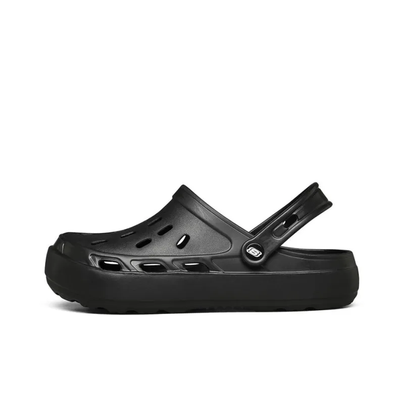 Skechers Swifters Minimalistic Cozy Sports Slippers Pure Black-0