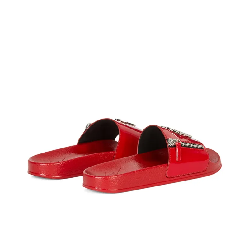 Giuseppe Zanotti/GZ Brett Slide Slippers Men's Red-3