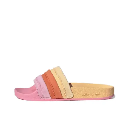 Adidas Originals ADILETTE Series Slide Slippers Women's Orange/Pink