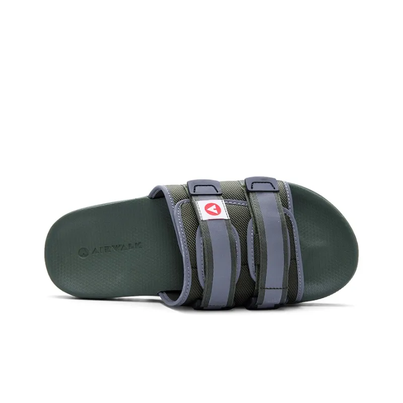 Airwalk Slide Slippers Men Army Green-3