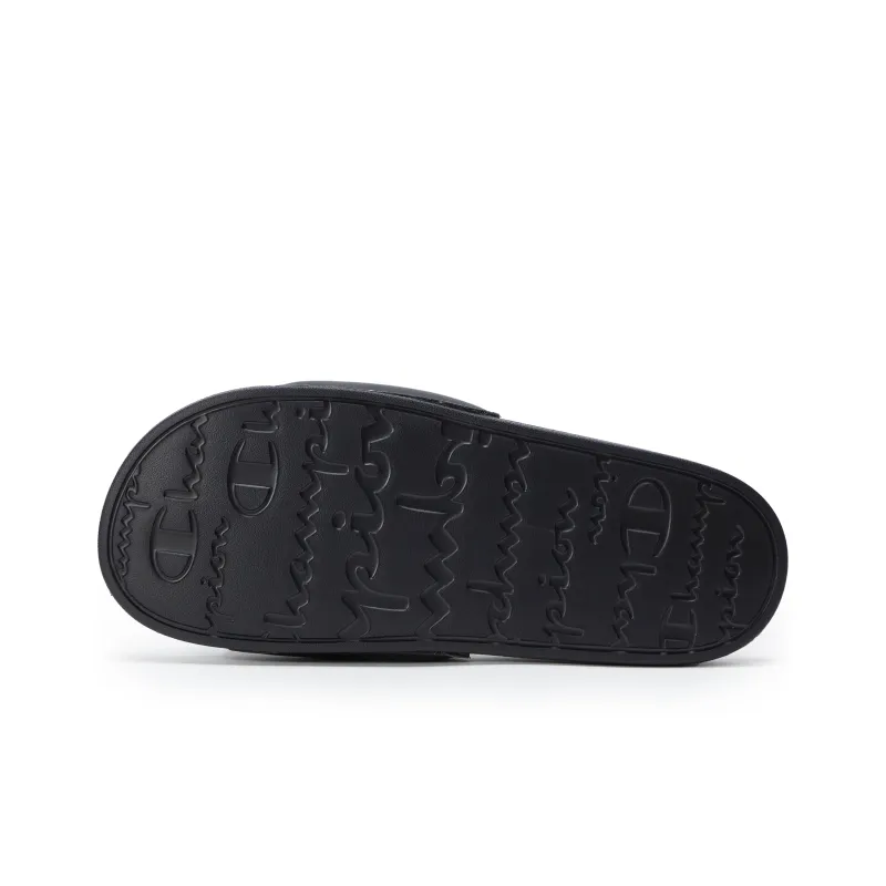 Champion Campus Sports Slippers Unisex Black-3