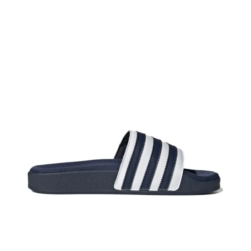 Adilette Women's Adidas Originals Slide 'Stitched - Collegiate Navy' Women's-1