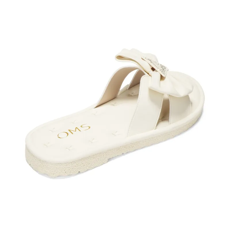 OMS Slide Slippers Women's Beige/Beige Yellow-3