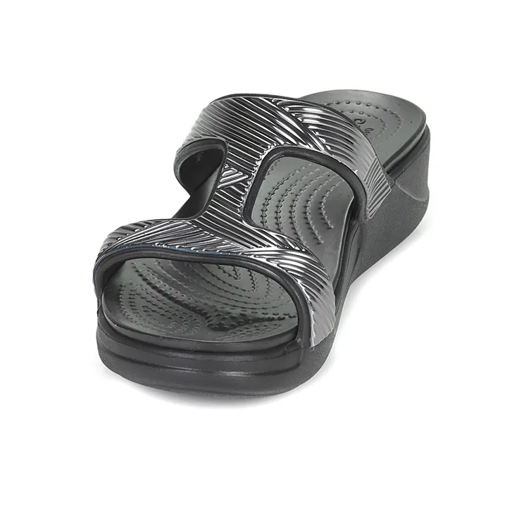 Crocs Monterey Slide Slippers Women's Black-4