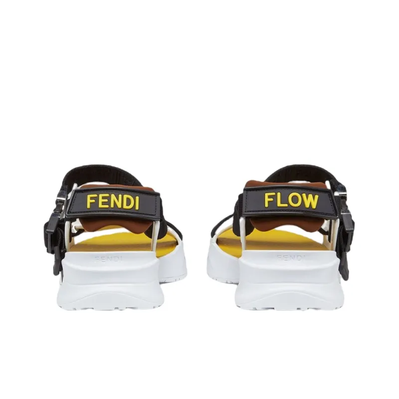 FENDI Flow Jacquard-logo Sandals-4