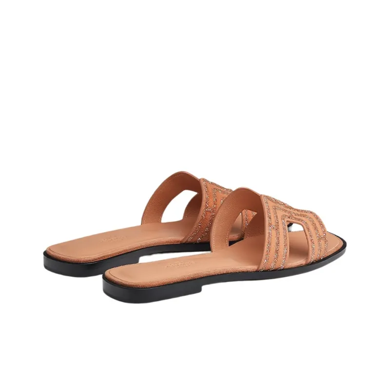 HERMES Oran Stylish Sandals Women's Nude-3