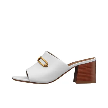 HERMES Camilla Stylish Sandals Women's White