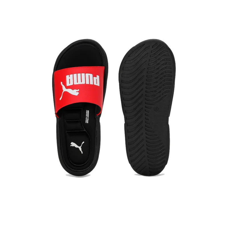 PUMA Royalcat Slide Slippers Unisex Black/Red/White-3