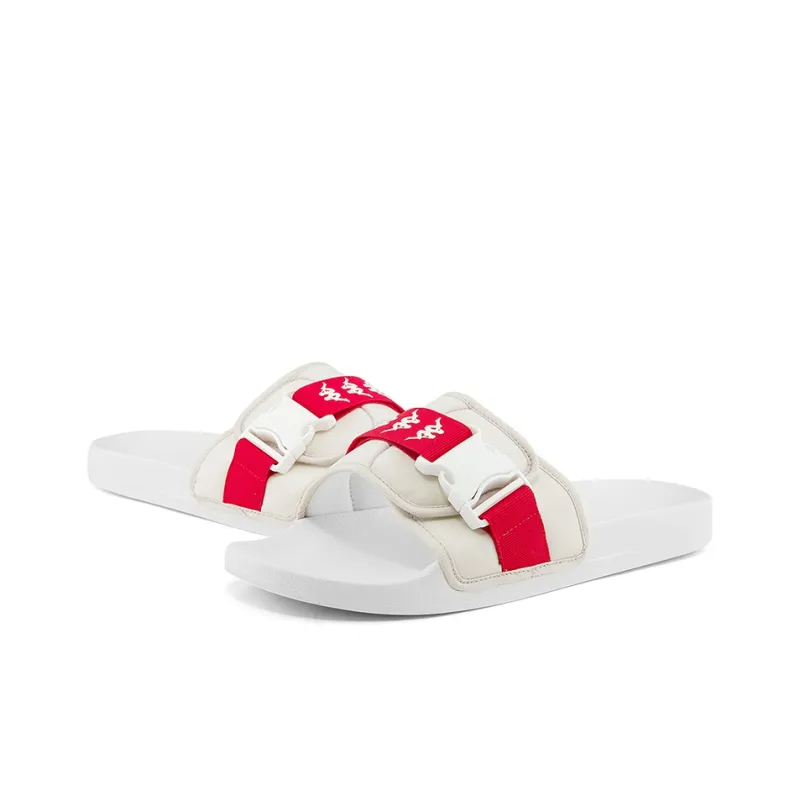 Kappa Slide Slippers Unisex Misty Gray/Korean White-5