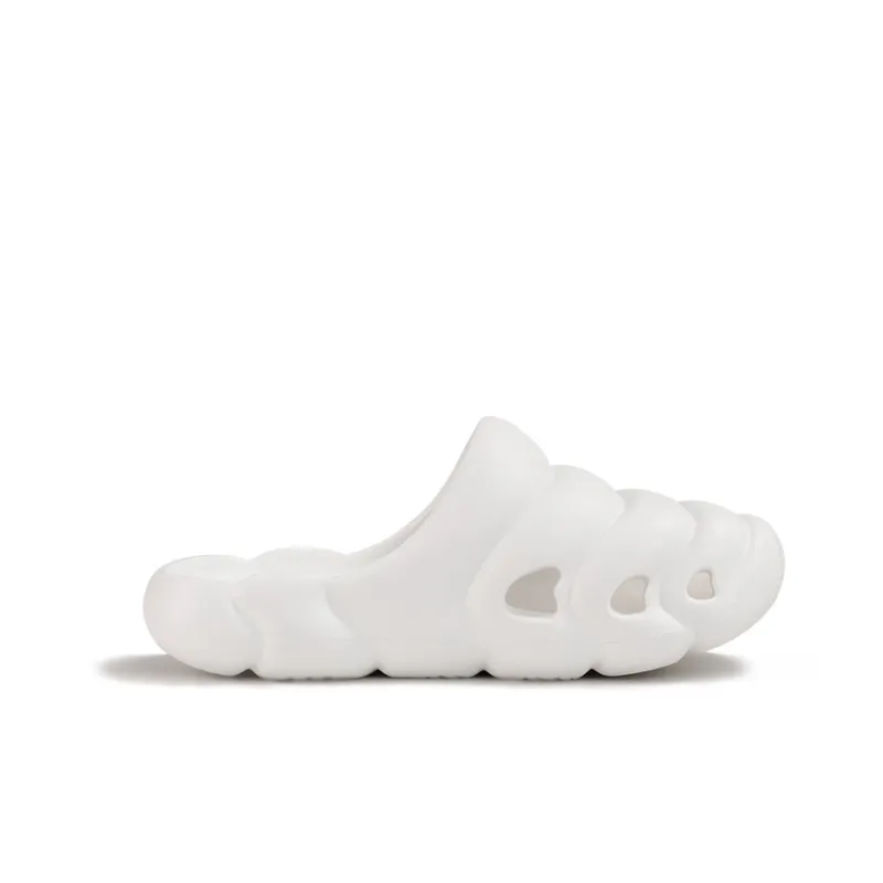 GOTO Quiet Slide Slippers Unisex Iridescent White-1