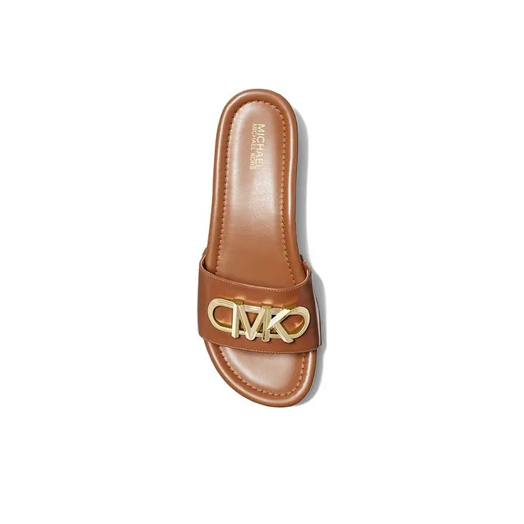 MICHAEL KORS Abrasion Resistant Slide Slippers Women's Brown-3